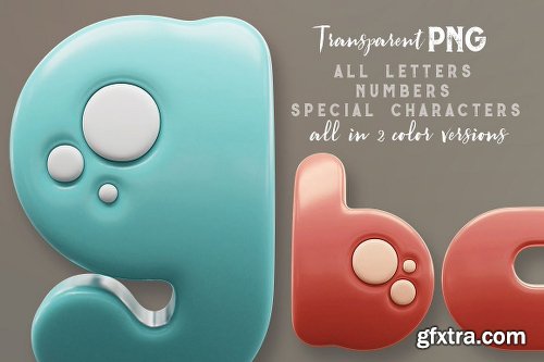 CreativeMarket Funny Futuro &ndash; 3D Lettering 2831271