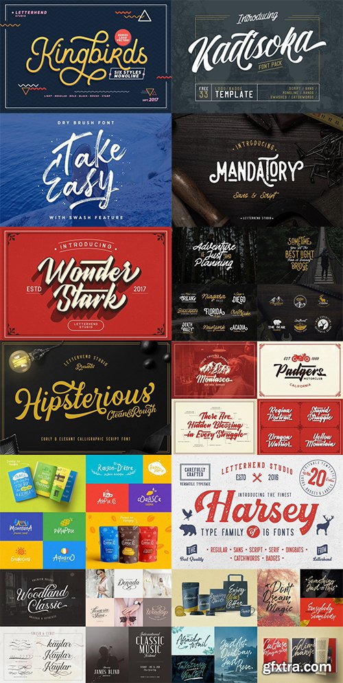 123 Best-Selling Fonts &amp; 552 Premium Graphics and Logos