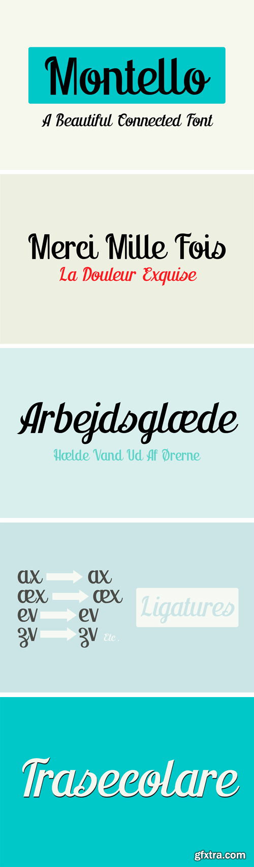 Montello Font Family Montello Font Family