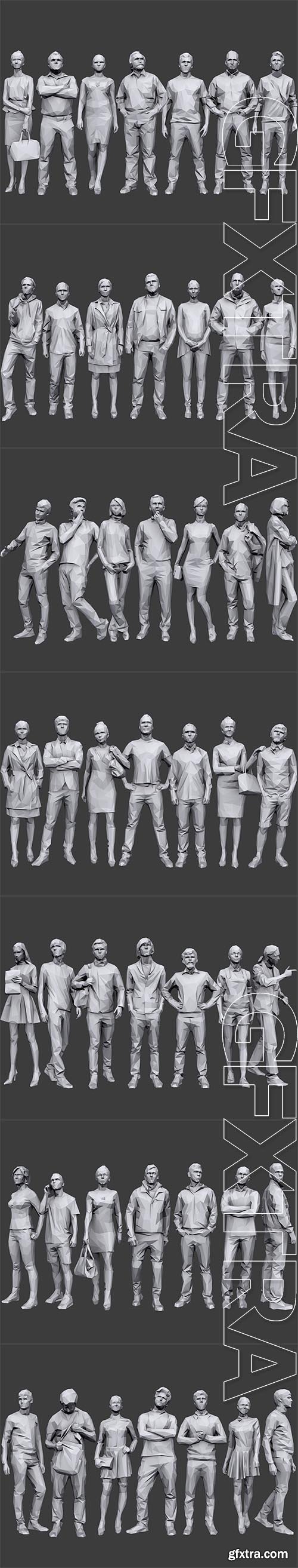 Cubebrush - Complete Lowpoly People Pack Volume 1 Cubebrush - Complete Lowpoly People Pack Volume 1