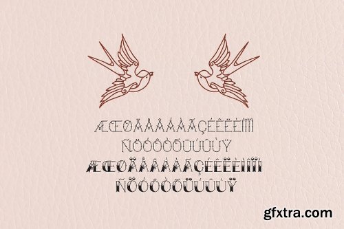 CreativeMarket True Mama Typeface Duo 522002