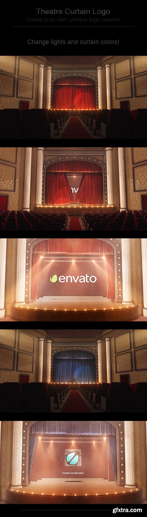 Videohive Theatre Curtain Logo 13079433