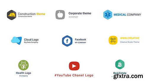 Simple Flat Logo Reveal 106415