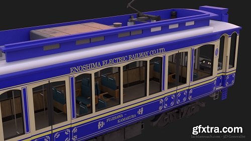 Enoden Train 3D Model