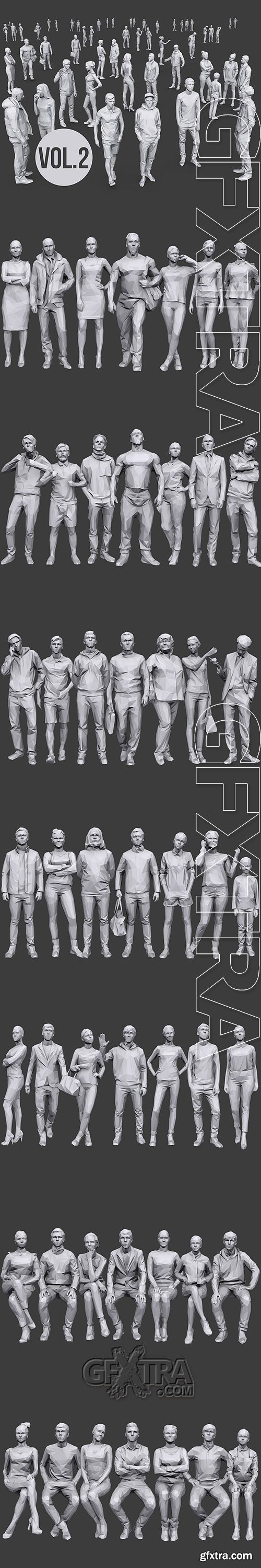 Cubebrush - Complete Lowpoly People Pack Volume 2 Cubebrush - Complete Lowpoly People Pack Volume 2