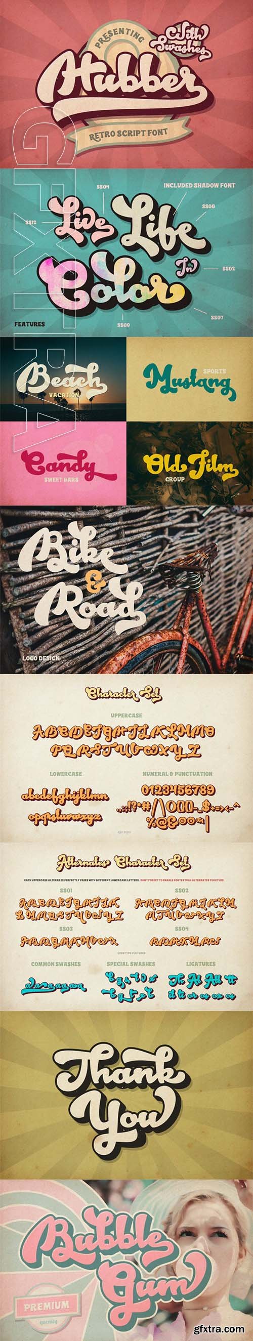 Hubber Retro Script Font