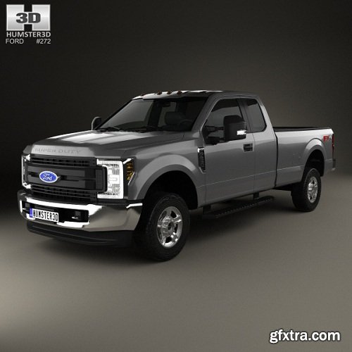 Ford F-250 Super Duty Super Cab XLT 2015 3D model
