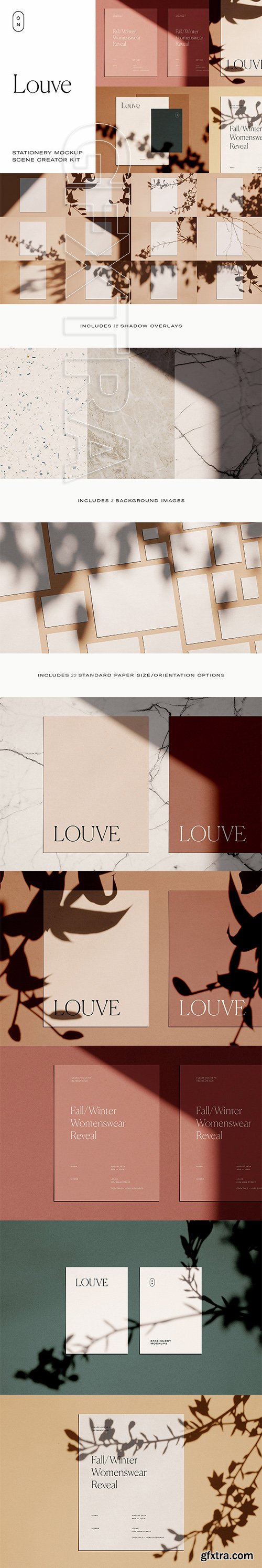 CreativeMarket - Louve &ndash; (Mockup Kit) Scene Creator 2845996