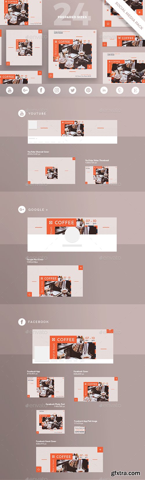 Graphicriver - Coffee Shop Social Media Pack 20899197