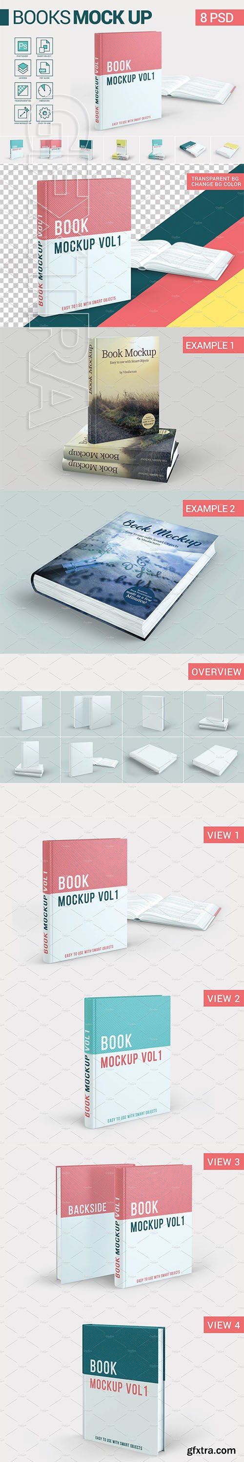 CreativeMarket - Books Mockup 2767712