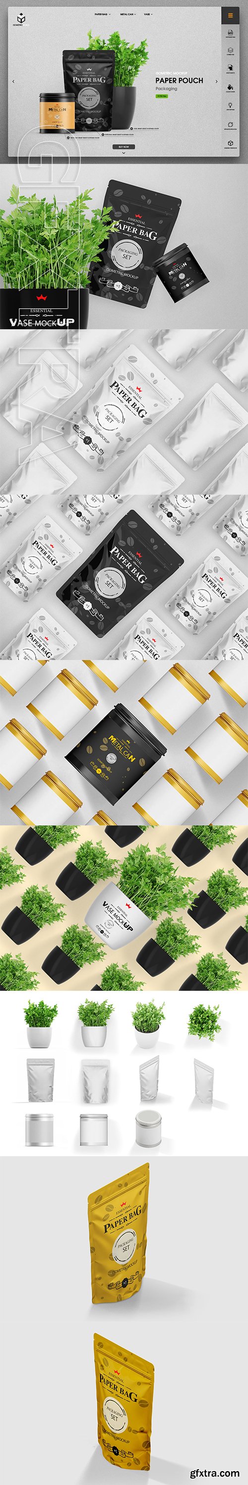 CreativeMarket - Paper Pouch Mockup 2923374