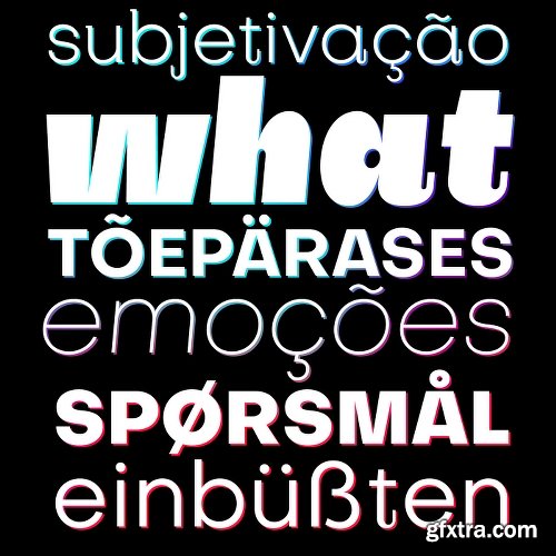Subjectivity Font Family
