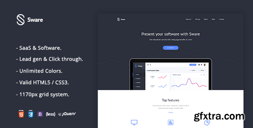ThemeForest - Sware SaaS & Software v1.0 - Landing HTML5 Page Template - 20527666