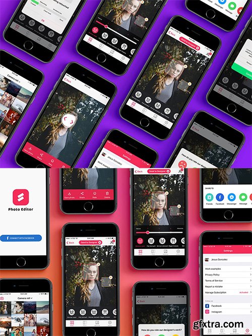 Photo Editor Mobile UI Concept Photo Editor Mobile UI Concept