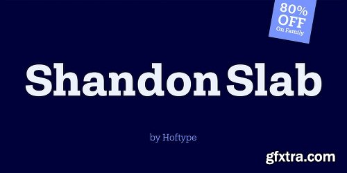 Shandon Slab Font Family - 18 Fonts