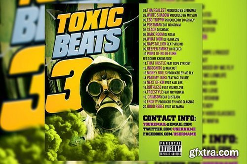 CM - Toxic Beats Album Cover Design 1684718
