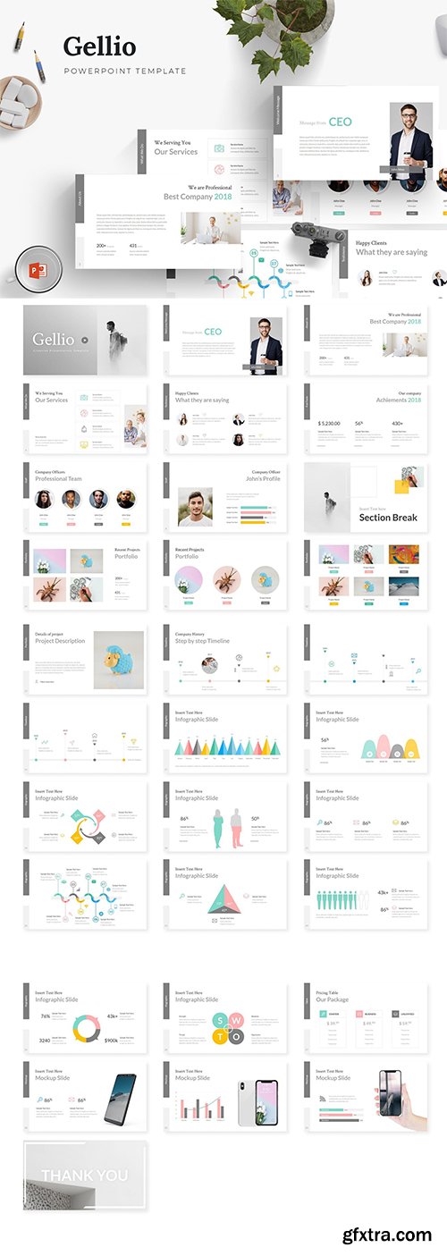 Gellio - Powerpoint, Keynote and Google Sliders Template