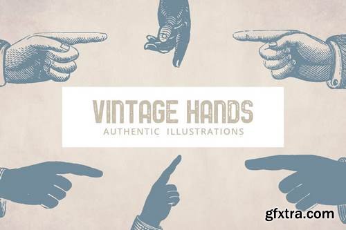 Vintage Hands Illustrations