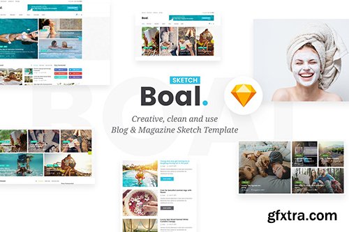 BOAL - Magazine & Personal Blog Sketch Template BOAL - Magazine & Personal Blog Sketch Template