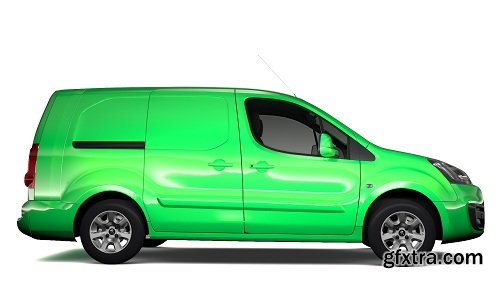 Peugeot Partner Van L2 2slidedoors 2017 3D Model