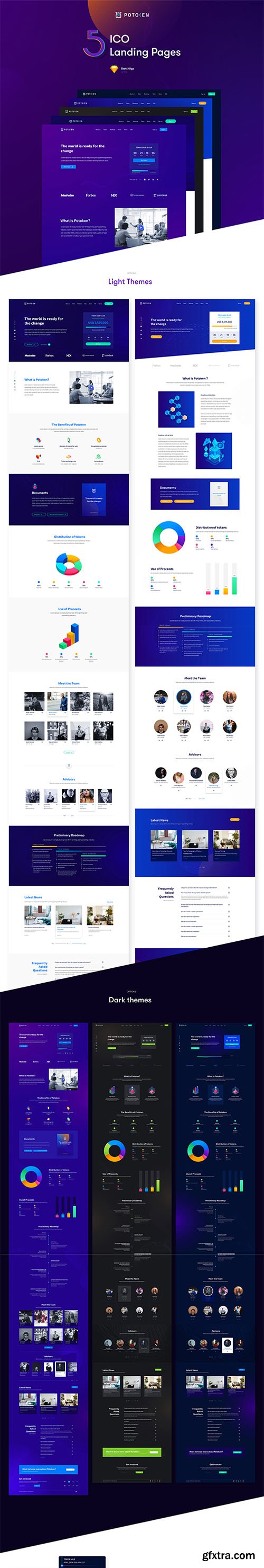 Potoken ICO Landings