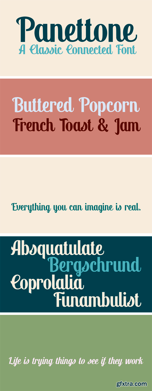 Panettone Font Family Panettone Font Family