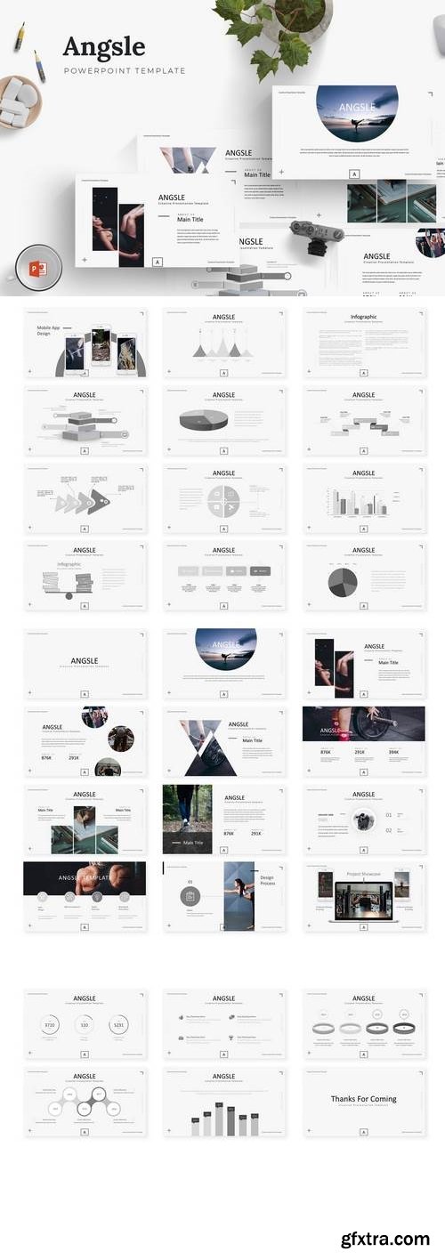 Angsle - Powerpoint, Keynote, Google Sliders Templates