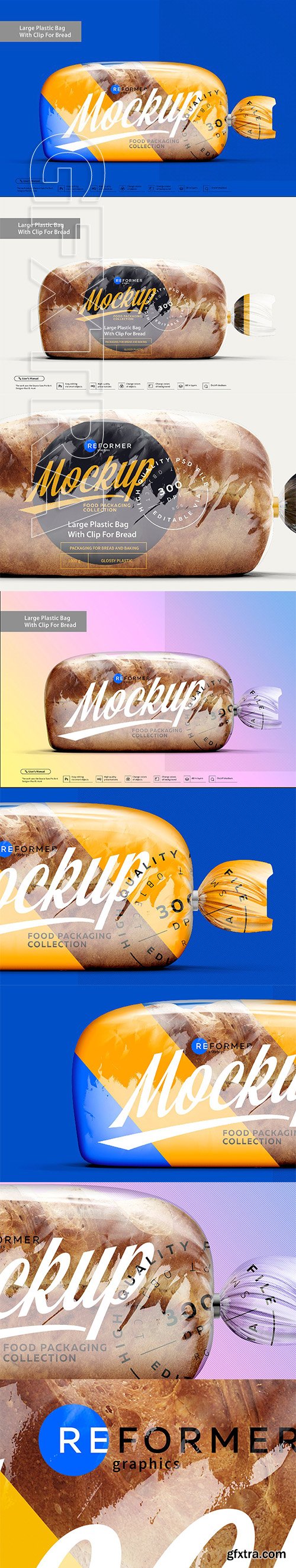 Download Free Large Plastic Bag With Clip For Bread 10314 Search Results PSD Mockups.