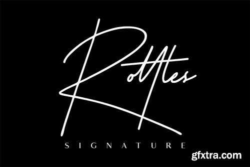 CM - Rottles Signature Font 2918166