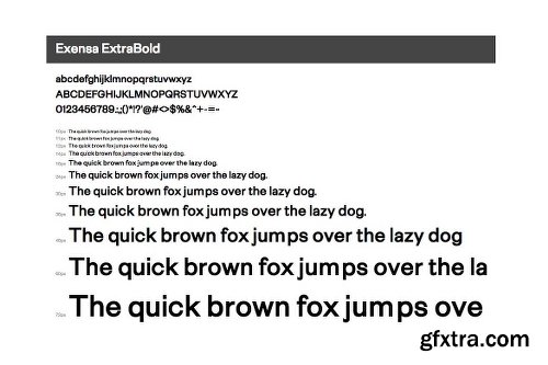 ]CreativeMarket Exensa Grotesk Typeface + Web Fonts 2436076