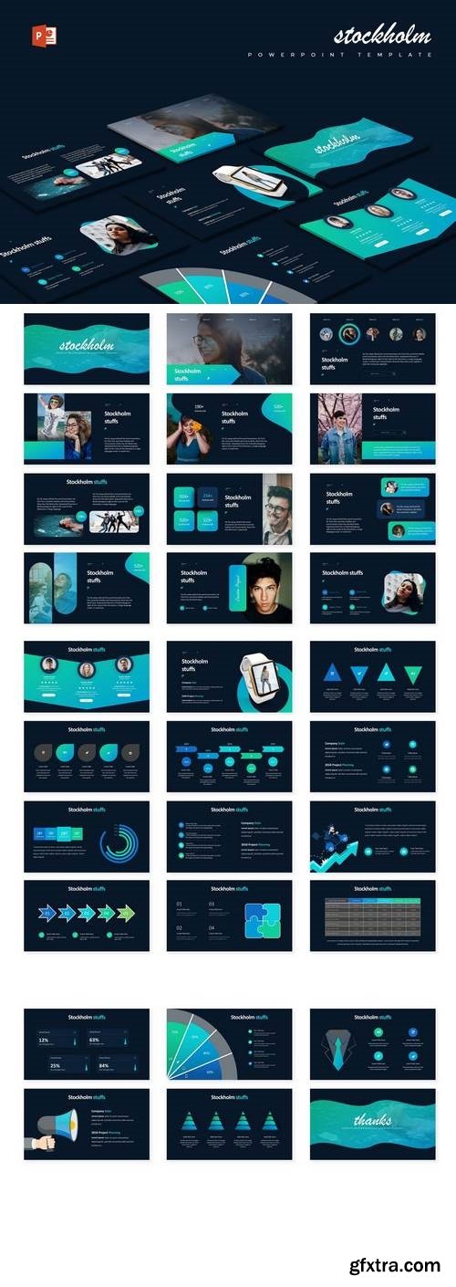 Stockholm - Powerpoint, Keynote, Google Sliders Templates
