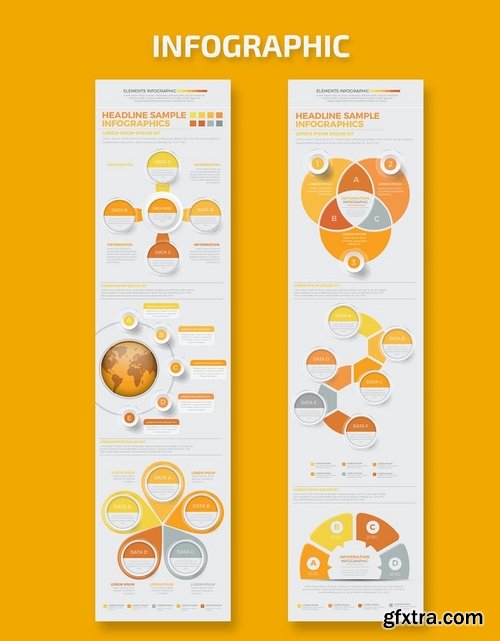 Yellow Infographics Template