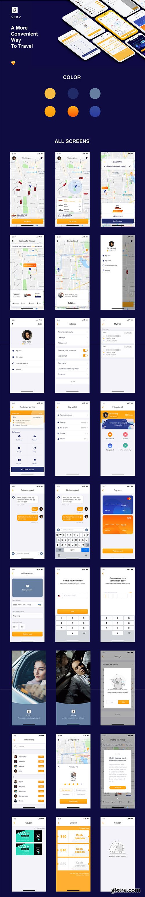 SERV Taxi UI Kit SERV Taxi UI Kit