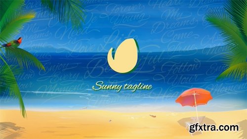 Videohive Sunny Beach Logo Opener 20762008