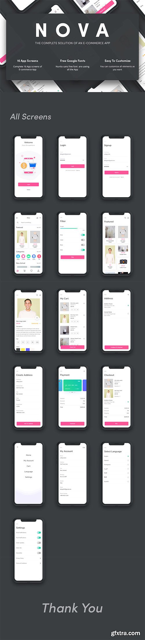Nova E-commerce UI Kit Nova E-commerce UI Kit