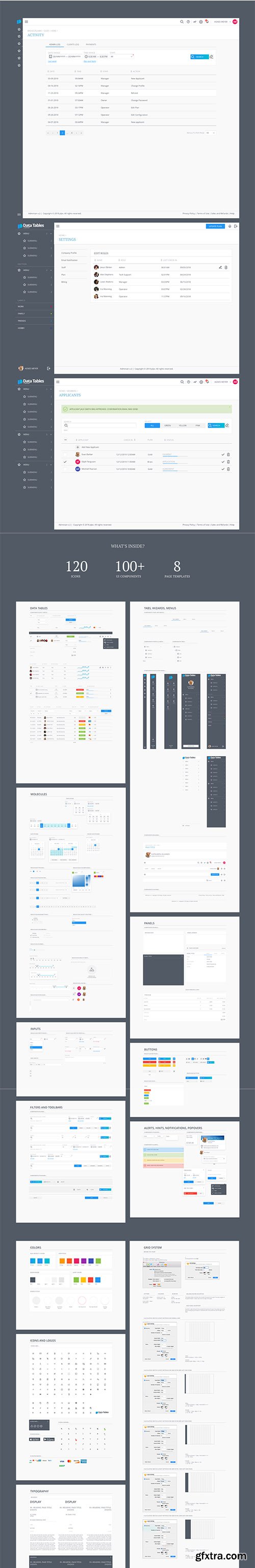 Adminian Data Tables