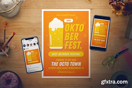 Oktoberfest Flyer Set + Instagram Story Oktoberfest Flyer Set + Instagram Story