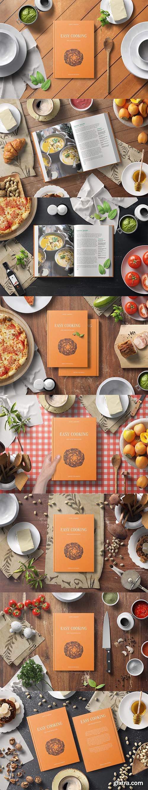 Cook Book Mockup - Kitchen Set