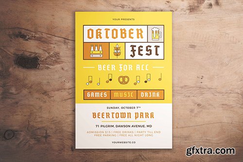 Oktoberfest Event Flyer Oktoberfest Event Flyer