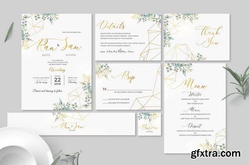 Geometric Wedding Invitation