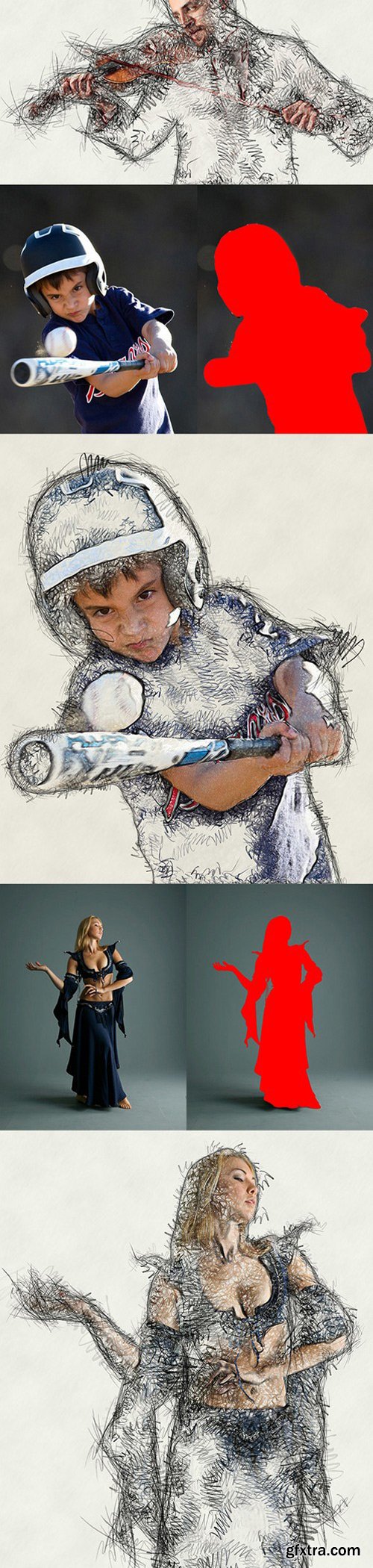 Graphicriver - Sketch Artist Photoshop Action 15314471