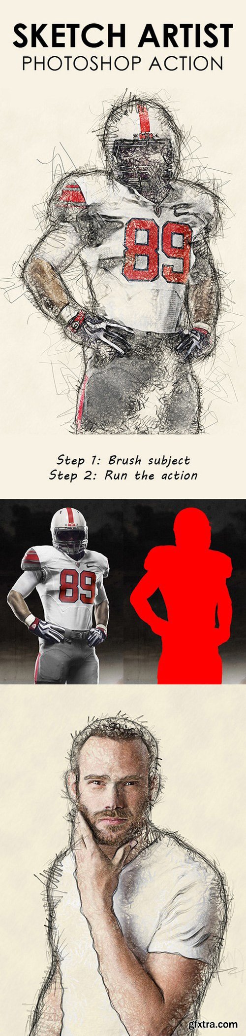 Graphicriver - Sketch Artist Photoshop Action 15314471