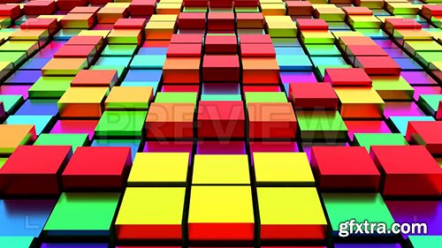 Loopable Metallic Rainbow Cubes 107974