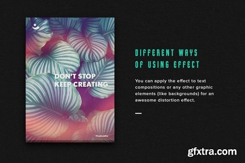 Transmission Warp Text Effects