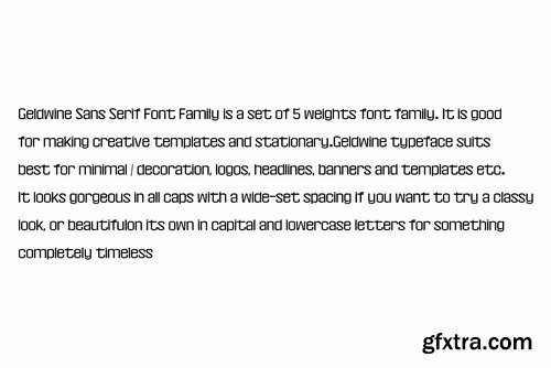 CM - Geldwine Sans Serif Font Family 2899510