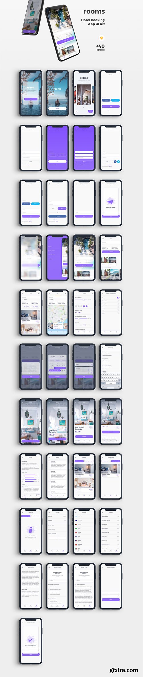 Rooms Hotel UI Kit Rooms Hotel UI Kit
