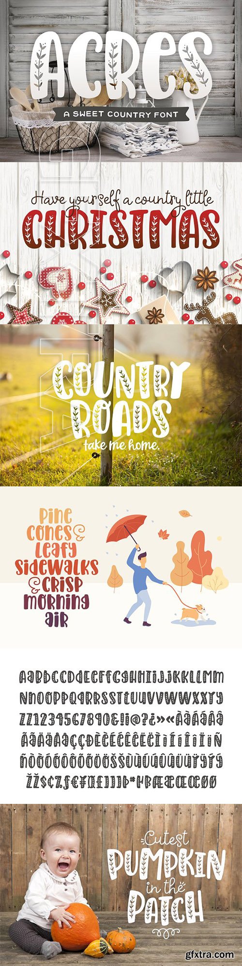 CreativeMarket - Acres Font 2811696