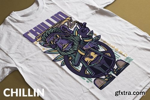 Chillin T-Shirt Design Template