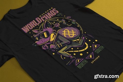 World Chaos T-Shirt Design Template