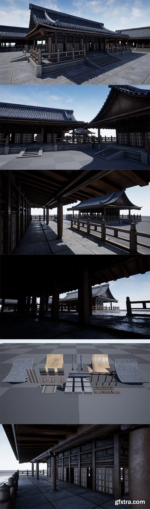 Cubebrush - Asian Temple - UE4